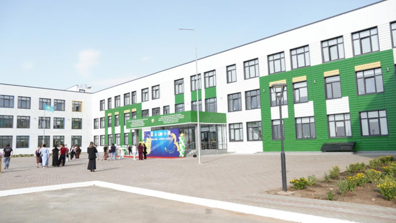 Открытие новой школы в селе Байконыс Западно-Казахстанской области