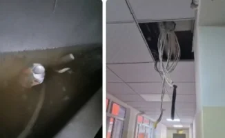 Капитальный ремонт школы в Илийском районе: сырость, холод и оголённые провода шокируют родителей