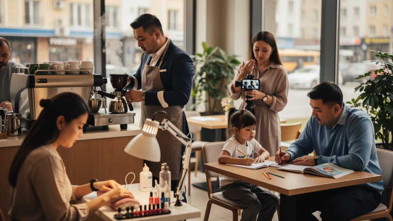 Казахстанцы обременены нестандартными профессиями: юристы варят кофе, инженеры становятся учителями, а педагоги уходят в мобилографы