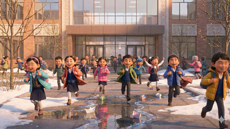 Казахстанские школьники отпразднуют 11-дневный отдых после окончания третьей четверти!