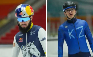 Казахстанцы Никиша и Ажгалиев прошли квалификацию и вышли в 1/4 финала Олимпиады по шорт-треку